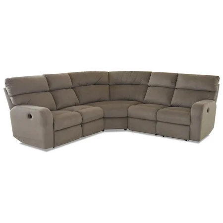 4-Seat Lay Flat  Reclining Sectional Sofa